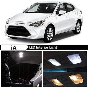 White Interior LED Lights Package kit for 2016-2018 Toyota Yaris iA - Picture 1 of 9