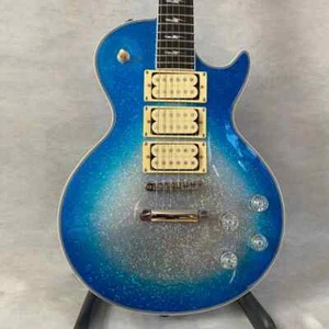 Heißer Verkauf Palisander Griffbrett Mahagoni Korpus SilverBlue Burst E-Gitarre - Bild 1 von 8