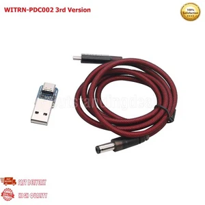 USB PD Cable 1M USB-C to DC PD Cable + USB HID Upgrading Adapter Board os12 - Afbeelding 1 van 9
