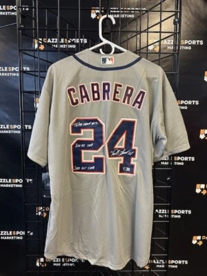 Detroit Tigers Miguel Cabrera Signed Grey Authentic Jersey Beckett - Image 1 of 2