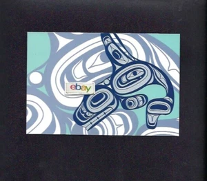 HAIDA WHALE "SIAMO TUTTI CONNESSI" DI ERNEST SWANSON NATIVE NORTHWEST CARTOLINA - Foto 1 di 2