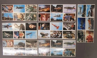 Japanese Gerry Anderson THUNDERBIRDS set of 42 uncut Menko photo trading cards - Image 1 of 4