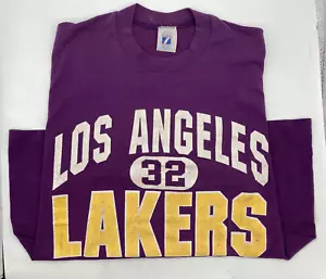 Magic Johnson Vintage T-Shirt 1990er Erwachsene Large 32 Lakers Los Angeles USA Logo - Bild 1 von 10