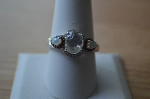 1.85ct Color Change Hyalite / Multi Gem Ring Platinum over Fine Silver Size 10 - Picture 1 of 20