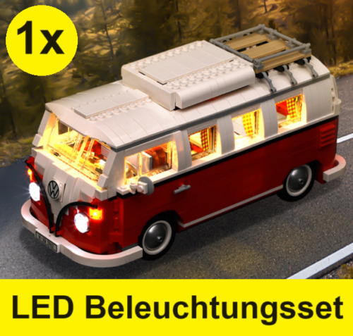 LED Beleuchtungsset für Lego VW Bus T1 Akku Box 10220 Campingbus Creator Expert