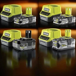 Original Ryobi One + Akku 18V- 1,5Ah 2,5Ah 4Ah 5Ah + Schnellladegerät Starterset - Bild 1 von 8