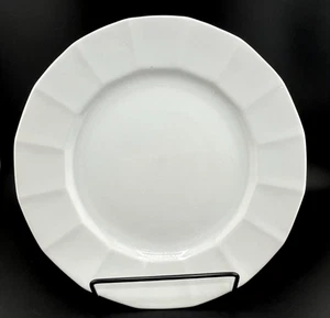 3  Salad Plates WHITE DIAMANT by Hutschenreuther Germany Scalloped Edge 7 3/4 In - Picture 1 of 6
