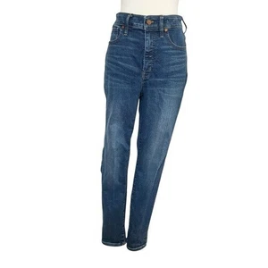 Madewell Curvy High-Rise Skinny Jeans Size 29 EUC Blue Cotton Stretch Mom Jeans - Picture 1 of 9