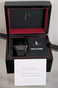 Bulova Latin Grammy Gemini Special Edition Uhr Roségold Schwarz EUC - Bild 1 von 10