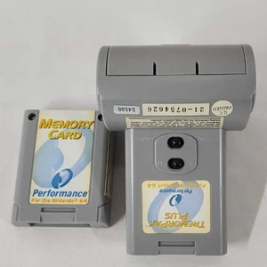 Performance Tremor Pak and Memory Card p-385 Gray P-385 For N64 - Picture 1 of 5