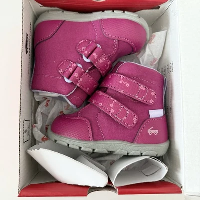 Botas impermeáveis See Kai Run Sky Adapt criança 5 bagas rosa alça dupla neve - Imagem 1 de 3