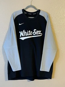 Men’s 2XL NWOT Chicago White Sox Nike Authentic Pre-Game Crew Sweatshirt - Picture 1 of 7