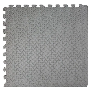 Xspec 3/8" Thick 100 Sq Ft Steel EVA Foam Floor Exercise Gym Mat 25 pcs, Grey - Picture 1 of 8