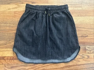Falda deportiva Never A Wallflower azul oscuro denim cintura tanga talla pequeña - Imagen 1 de 4