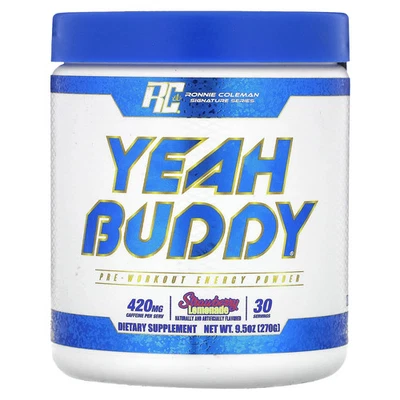 Signature Series, Yeah Buddy, Pre-Workout Energy Powder, Strawberry Lemonade , - Image 1 of 2