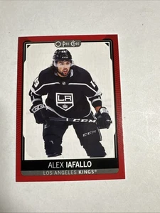 2021-22 O-Pee-Chee OPC Alex Iafallo Red Border Parallel -Los Angeles Kings - Picture 1 of 6