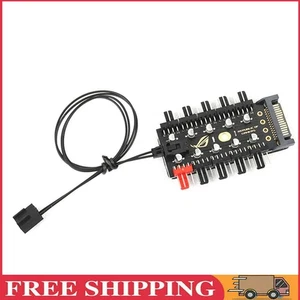 1 bis 10 4-Pin-PWM-Kühlerlüfter-HUB-Splitter-Erweiterungs-Geschwindigkeitsregler - Afbeelding 1 van 8