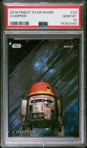 2018 Topps Star Wars Finest Chopper #23 Rebels Ahsoka PSA 10 💎💎💎 POP 5 - Imagen 1 de 2