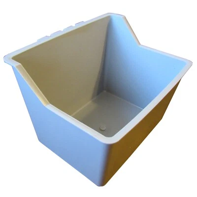 SHIFT LOCK Pinnon Hatch Farms 3 Pack Gray 3 Quart/96 Fl Oz Hanging Water & Feed Cage Cups