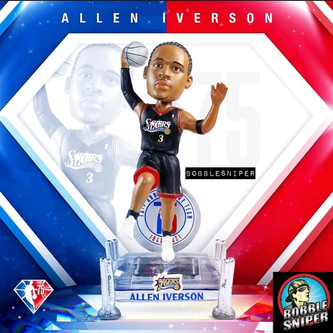 ALLEN IVERSON Philadelphia 76ers 75th Anniversary Special Edition NBA Bobblehead Cover