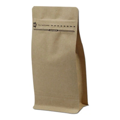 Bolsa de pie de papel de aluminio para embalaje de granos de café Mylar para bolsas con cremallera bloqueo de sello Foto 1 de 4