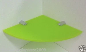 PLASTIC ACRYLIC CORNER SHELF FUNKY COLOURS IDEAL FOR KITCHEN BATHROOM & ALL HOME - Picture 1 of 4