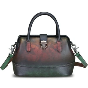 Purses and Handbags Genuine Leather Vintage Women Shoulder Bag Crossbody Bag - Picture 1 of 23