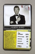 1 x Top Trumps Ltd Ed card Bond 007 James Bond - Roger Moore ≠ T16