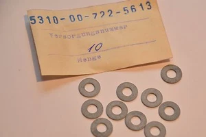 20x MIL Spec Unterlegscheibe / Scheibe, M5, Dicke ca. 0.75 x Ø 5.10 mm, NOS - Picture 1 of 2