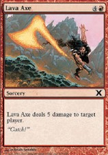 LAVA AXE FOIL 10th Edition MTG Magic the Gathering Cards DJMagic
