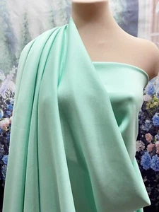 TECHNO MINT GREEN ,58" BTY.. STRETCH ..DRESSES, PANTS, JUMPSUITS - Picture 1 of 9