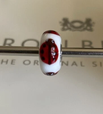 Trollbeads Extremadamente Raro Red Lady Bug Bead Foto 1 de 4