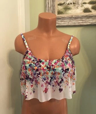 Nuevo con etiquetas Top de natación de bikini Kenneth Cole Reaction Flutter talla grande Foto 1 de 3