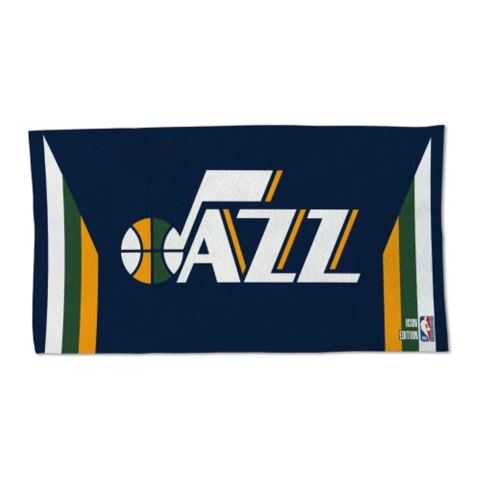 UTAH JAZZ AUTHENTIC EDITION ON-COURT LOCKER ROOM TOWEL 22"X42" WINCRAFT 👀🏀 - Image 1 of 1