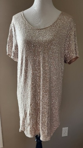 UNDERCOVER Abito T Shirt Victoria Secret TG M Supermodel Essentials Paillettes Campagna Nudo