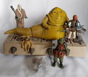 VINTAGE STAR WARS FIGURE X 3 JABBA THE HUTT PLAYSET ....100% ORIGINAL COMPLETE - Picture 1 of 8