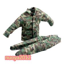 1/6th Male Camouflage Top Shirt Pants Soldier Clothes Suit Fit 12'' Figure Body