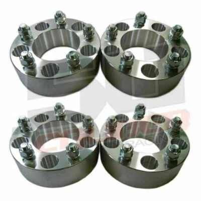 FOUR 5x5.5 139.7 Wheel Spacers 1" Fit Dodge Ram Ramcharger Ford Bronco F150 F100 - Image 1 of 4