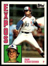 1984 Topps Tiffany Dan Schatzeder Montreal Expos #57