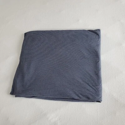 Calvin Klein 条纹汗布针织棉国王尺寸被套。 灰色和深色 — 第 1/4 张图片