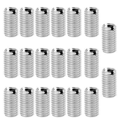 YINETTECH 20Pcs M8 to M6 Threaded Repair Insert Nut Male Thread M8 x 1.25 and Female Th...