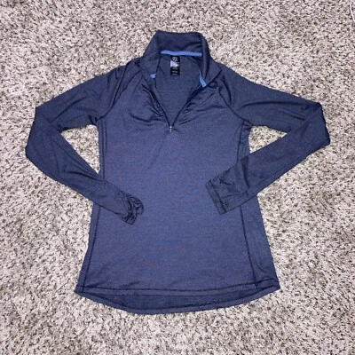 C9 Champion Women’s Running Gym 1/4 Zip Athletic Sweatshirt Small Blue Jacket - Image 1 of 4