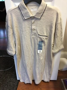Basic Editions Short Sleeve Cotton Blend Polo Shirt Mens Sz small New w/tag - Picture 1 of 2