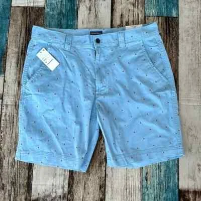 Nuevo con etiquetas Pantalones Cortos St John’s Bay Para Hombre Talla 36 Azul Cerúleo Velero Elastizados Foto 1 de 4