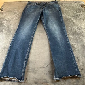 Old Navy Bootcut Jeans Semi-Evase Dark Wash Denim Pants Cowboy Blue Mens 36x34" - Picture 1 of 10