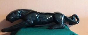Vtg MCM USA Royal Haeger Crouching 50’s Black Panther Jaguar Planter Figure 16" - Picture 1 of 17