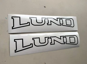 Lund Boat Decals SET OF 2 Vinyl Decal Stickers - Imagen 1 de 3