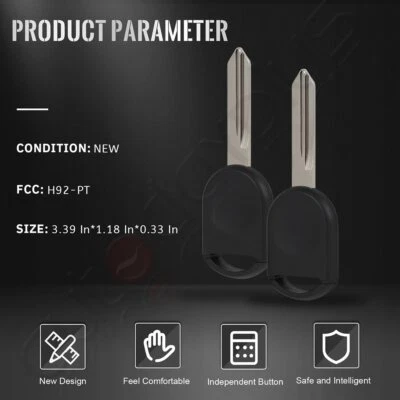 2 Remote Car Key Fob for Ford F-150 2004 2005 2006 2007-2010 2011-2016 Buttons - Image 1 of 4