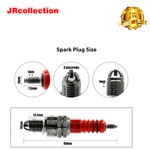 Bujía A7TC A7TJC 3 Electrodos GY6 50cc -150cc Ciclomotor Scooter ATV Quads-NUEVO - Imagen 1 de 2