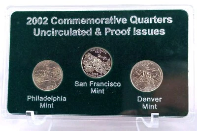 2002 MISSISSIPI 3pc Set COMMEMORATIVE State Quarters P & D=Uncirculated, S=Proof - Image 1 of 4